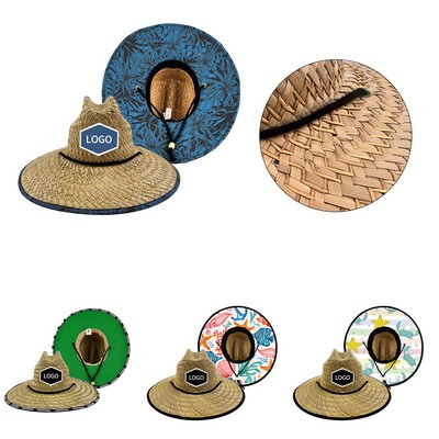 Lifeguard Beach Sun Straw Hat