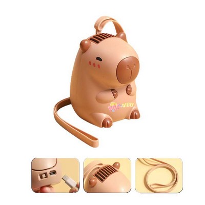Mini Capybara Handheld Fan