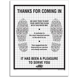 CAATS® - Clay-Coated Footprint Floor Mats - 500 per box