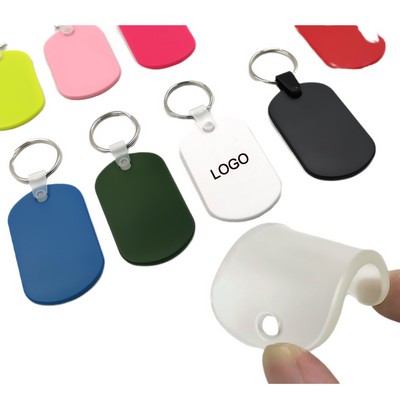 "Printed Soft Plastic Keychains for Hotel Keytags "