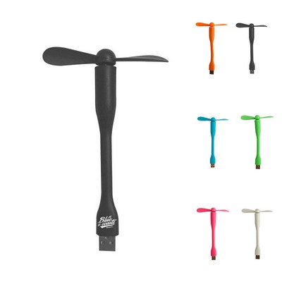 Mini USB Flexible Fan with Dual Blade