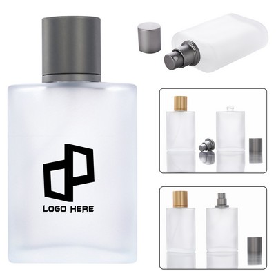 3.38Oz Frosted Glass Perfume Bottle Dispensers