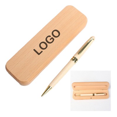 Premium Wood Ballpoint Pen Set