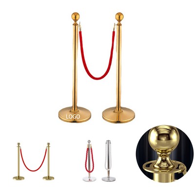 Stanchion Party Stands Prop with Velvet Rope