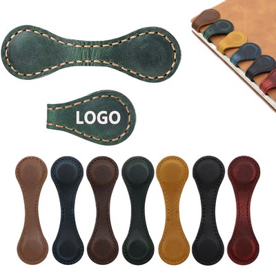 Leather Magnetic Bookmark