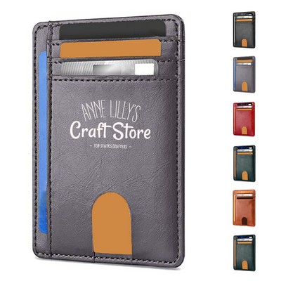 RFID Blocking Slim Front Wallet