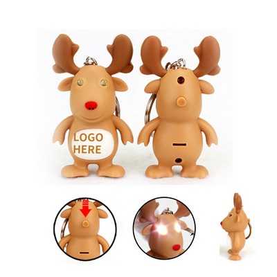 Santas Helper LED Sound Keychain