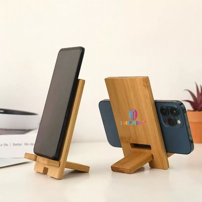 Bamboo Mobile Phone Holder Stand