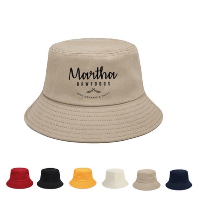 Wide-brimmed Bucket Hat