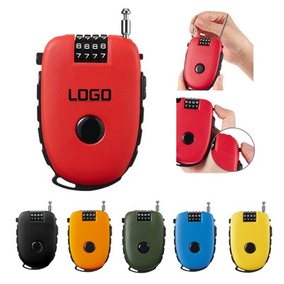Retractable Cable Combination Lock