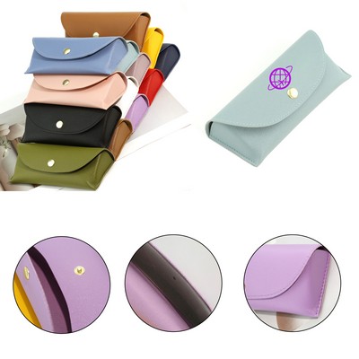 PU Leather Soft Eyeglass Storage Case