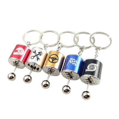 6-Speed Manual Transmission Gear Shift Fidget Keychain