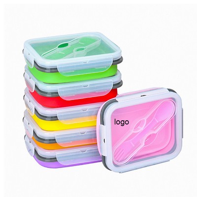 24oz Collapsible Silicone Lunch Box