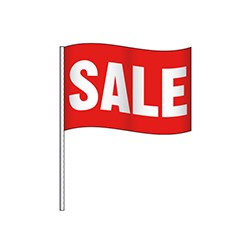 Supreme Cloth "SALE" Antenna Flag