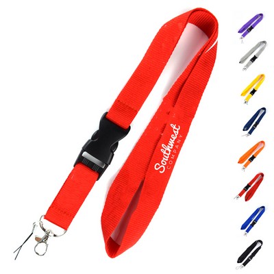 Flexible Polyester Detachable Lanyard