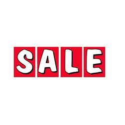 Red & White "SALE" Underhood Sign Kit