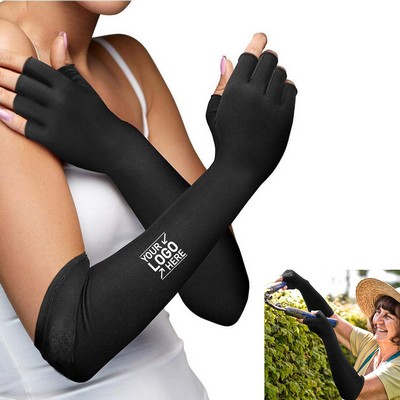 Copper Compression Long Arthritis Gloves