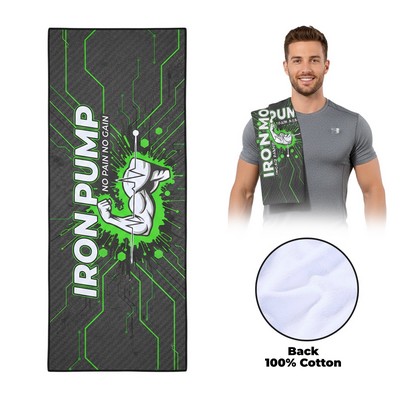 12" x 36" Performance Full Color 400GSM Sports Towel