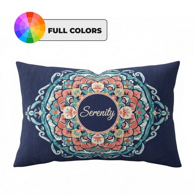 Custom Full-Wrap Plush Lumbar Pillow