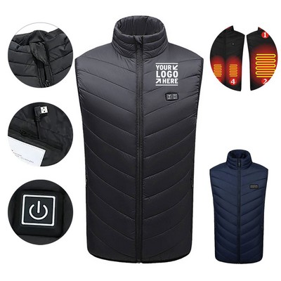 Stand Collar Electric Heated Vest