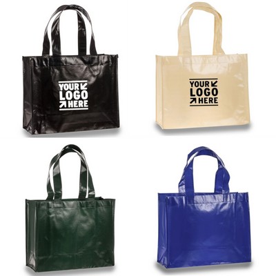 Custom Laminated Non Woven Shopping Gift Tote W/Gusset