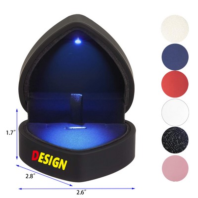 Heart Shaped LED Pendant Necklace Box