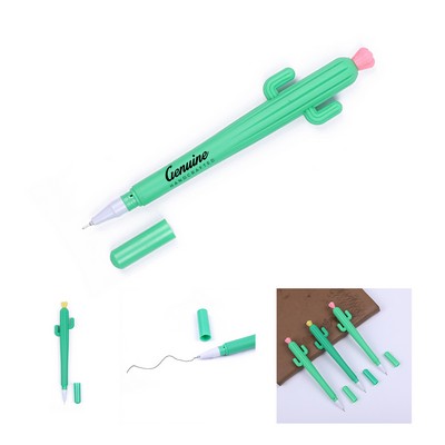 Cactus Pen with Flower