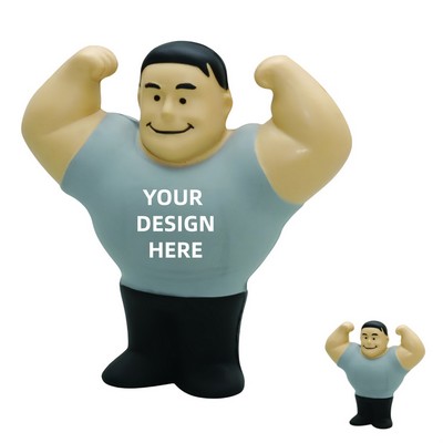 Custom PU Muscle Man Stress Ball