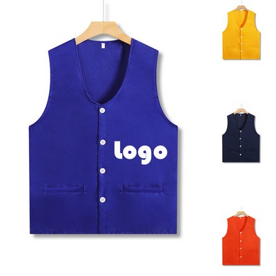 V Neck Uniform Volunteer Vest