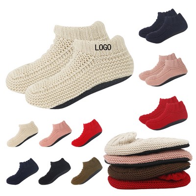Anti-Slip Dot-Grip Thickened Adult Floor Slipper Socks