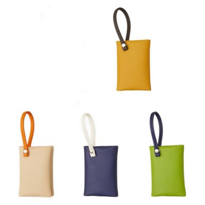 Leather Mini Tissue Bag Portable Hanging Pouch for Outings