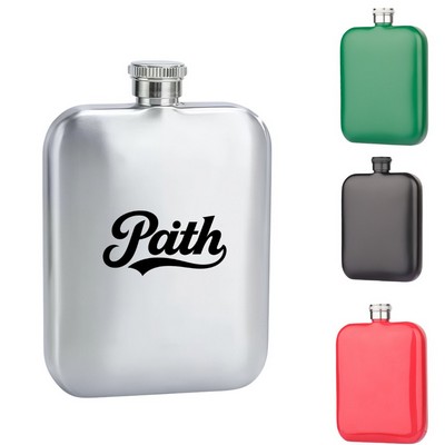 6 Oz Food-Grade 304 Stainless Steel Hip Flask