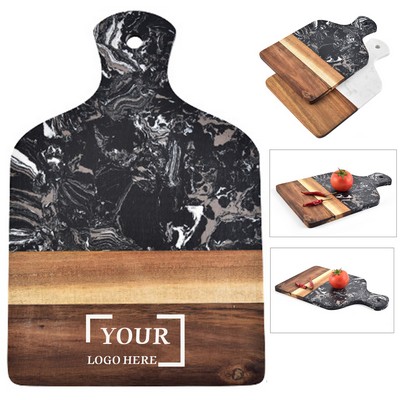 Wood And Artificial Marble Cutting Board
