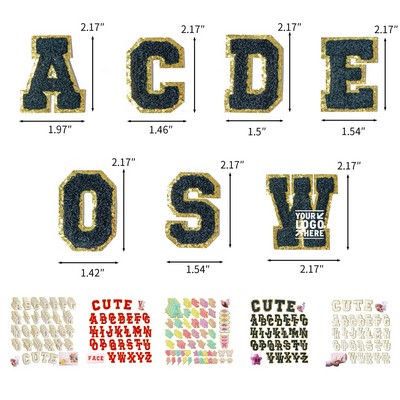 Self-Adhesive Chenille Letter Patch