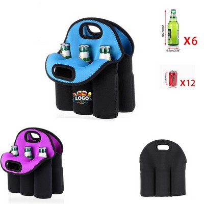 6 Pack Wine Bottle Neoprene Cooler
