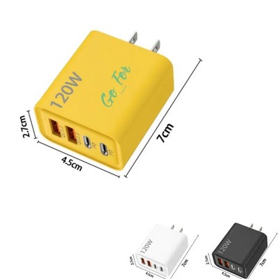 120W Fast USB C Charger Block