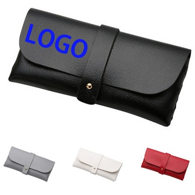 Premium PU Leather Soft Eyeglass Case With Protective Lining
