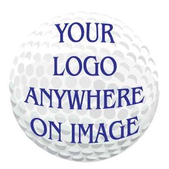 Golf Ball Magnet w/ Full Magnetic Back (4 Square Inch)