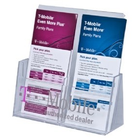 2 Pocket Freestanding Holder (8 7/8"x9 1/4"x3 1/2")