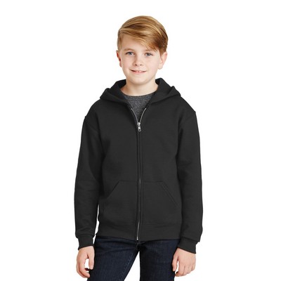 Jerzees® - Youth NuBlend® Full-Zip Hooded Sweatshirt.