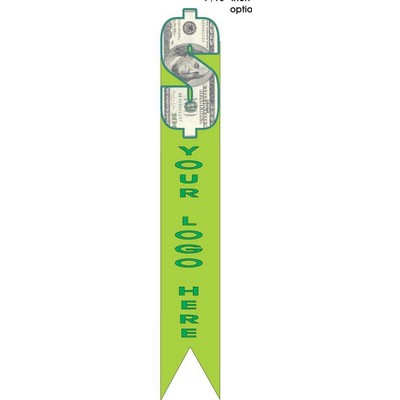 Dollar Sign $100 Bill Bookmark w/ Black Back