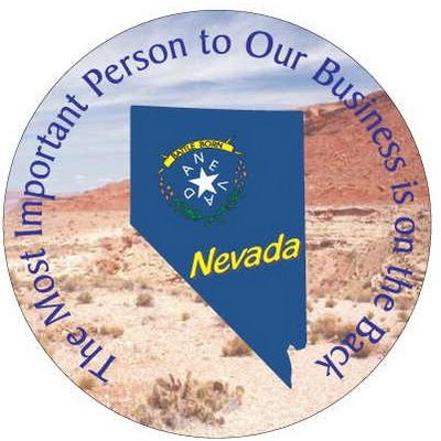 Nevada Battle Born Photo Hand Mirror (2½" Diameter)