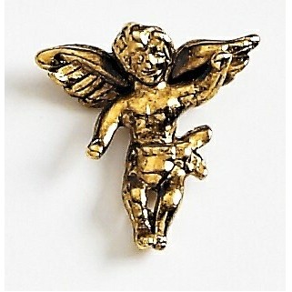 Guardian Angel Antique Gold Lapel Pin