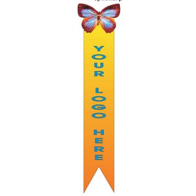 Blue & Brown Butterfly Bookmark w/ Black Back
