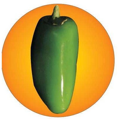 Jalapeno Round Metal Photo Magnet (2 1/2")
