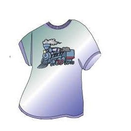 Steam Engine T-Shirt Lapel Pin