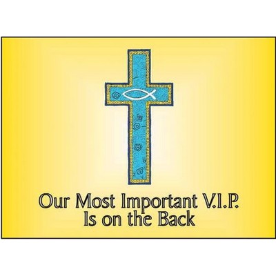 Blue Cross Rectangle Photo Hand Mirror (2½"x3½")