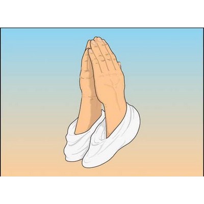 Praying Hands Metal Photo Magnet (2 1/2"x3 1/2")