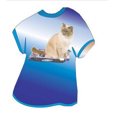 Ragdoll Cat T-Shirt Acrylic Coaster w/Felt Back