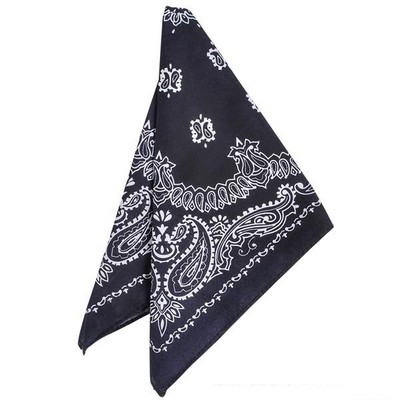 Blue Western Bandana (19"x19")